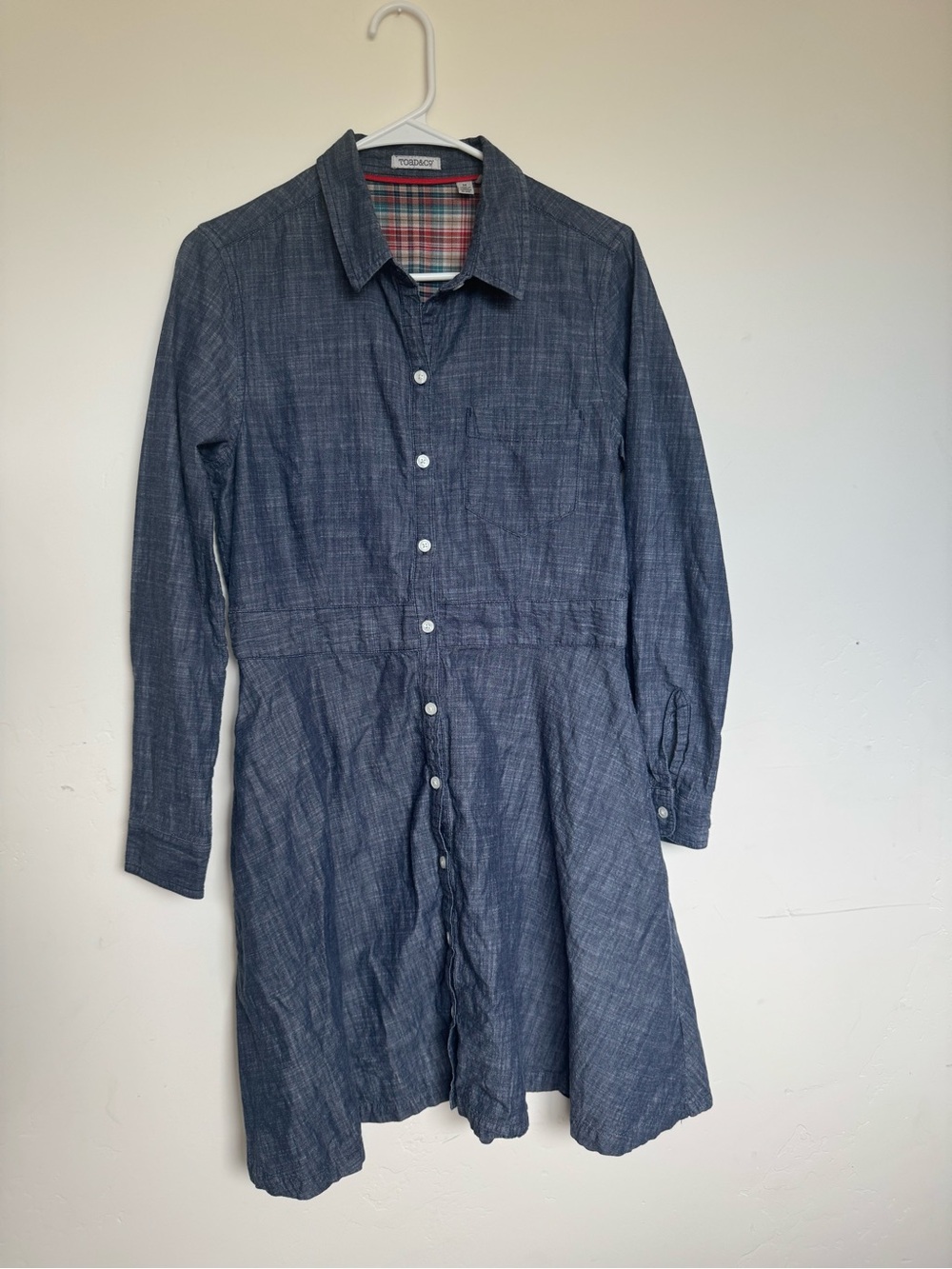 Toad&Co Organic Cotton Chambray Shirt Dress